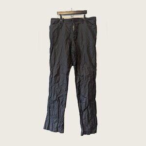 DUBUC - Metal blend zipped pants - Sz 36
